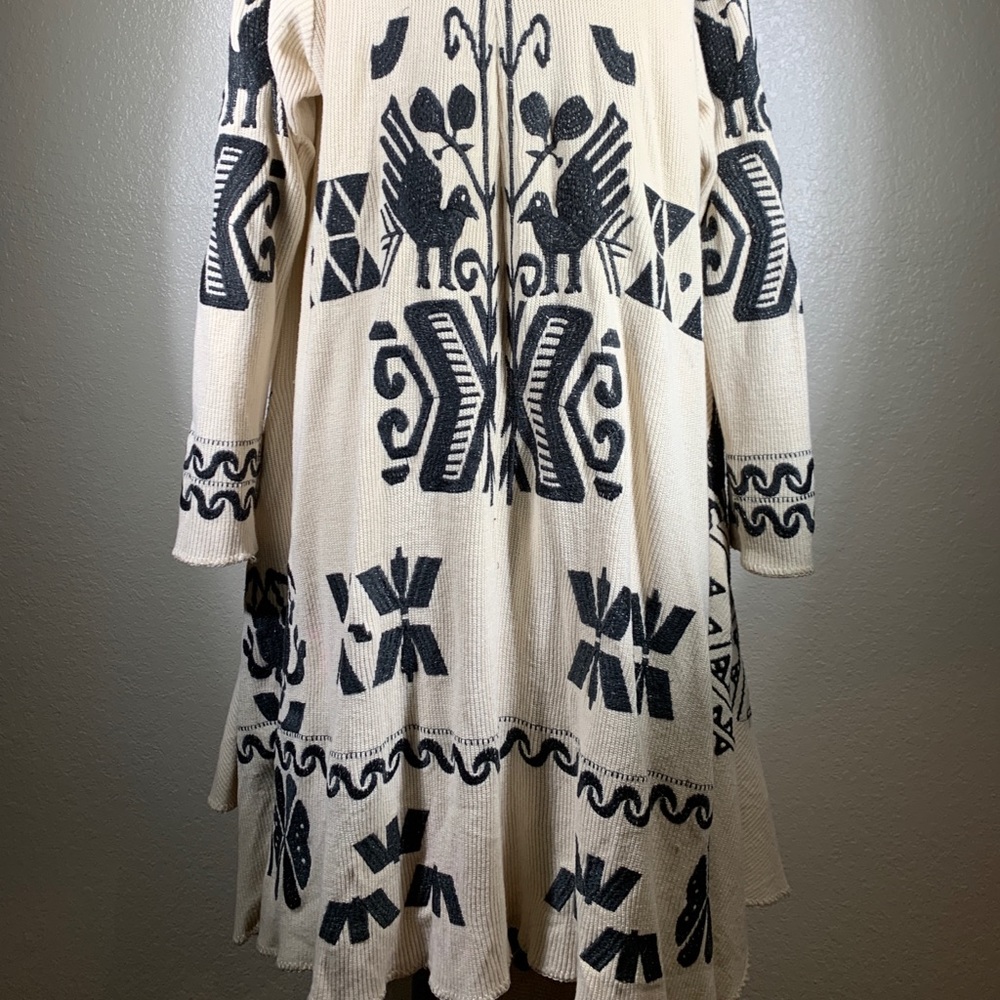 Johnny Was Biya Phoenix embroidered Duster Size M